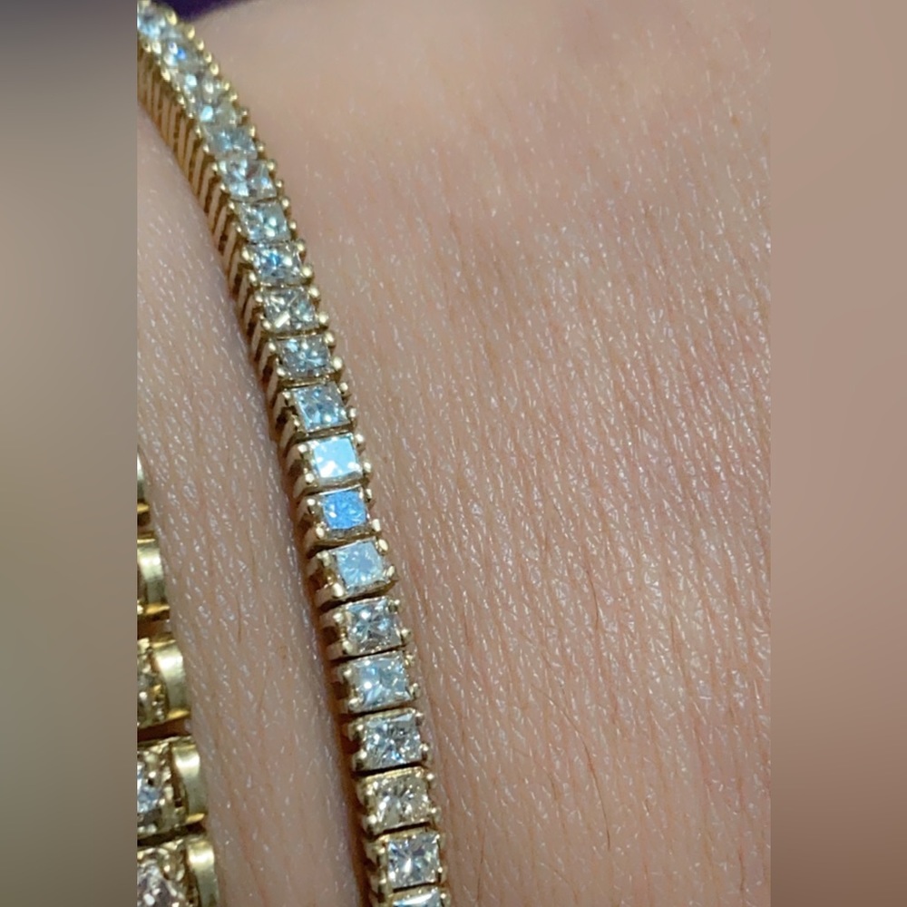 14k gold Diamond bracelet 4.4 ctw